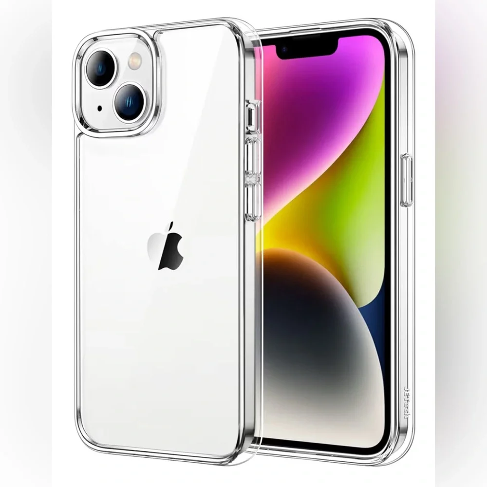 💖5 for $25💖JETech Clear Cell Phone Case for iPhone 14 – Shock Absorbing, Slim